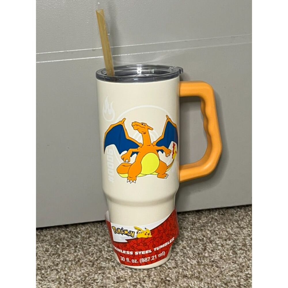 Pokemon Charizard Stainless Steel Tumbler 30 oz. NWT